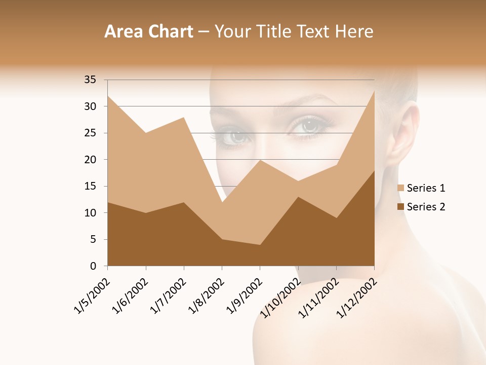 Front View Girl Skin PowerPoint Template