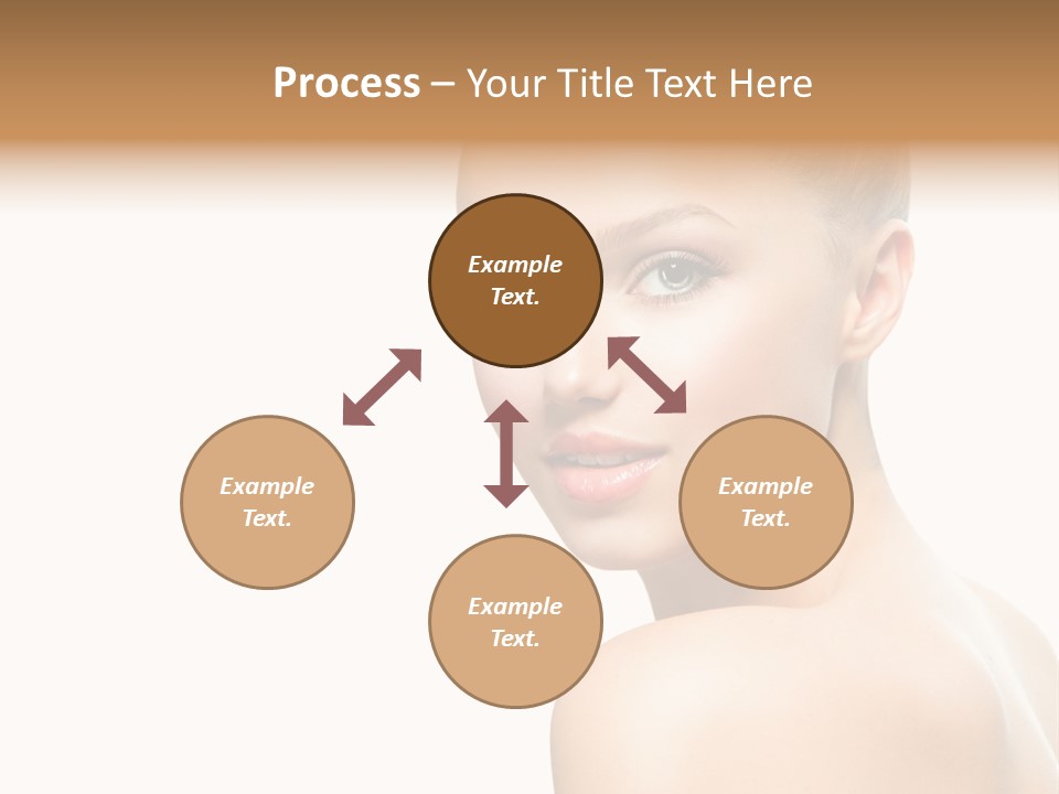 Front View Girl Skin PowerPoint Template