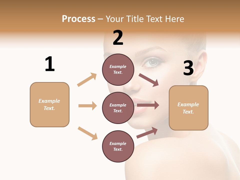 Front View Girl Skin PowerPoint Template