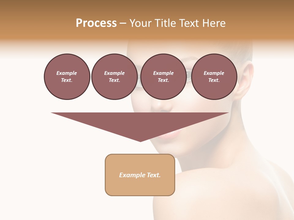 Front View Girl Skin PowerPoint Template