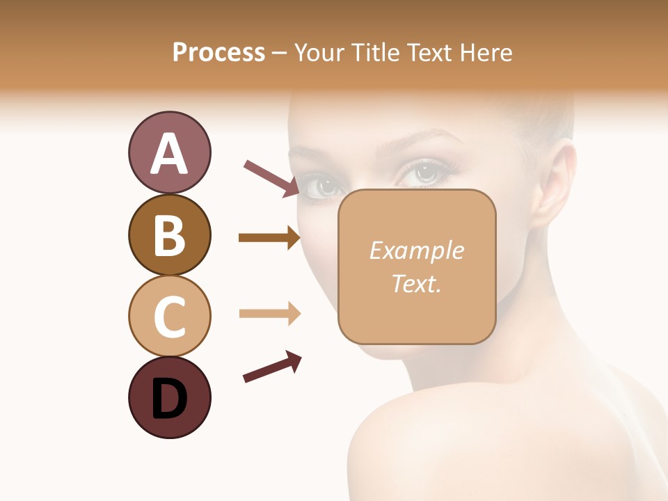 Front View Girl Skin PowerPoint Template