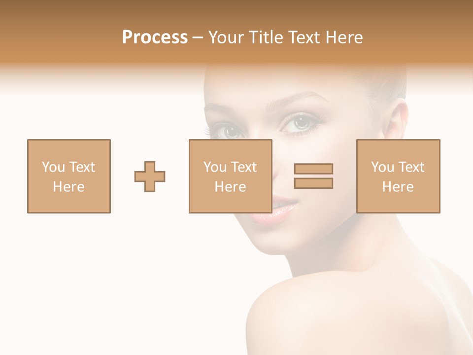 Front View Girl Skin PowerPoint Template