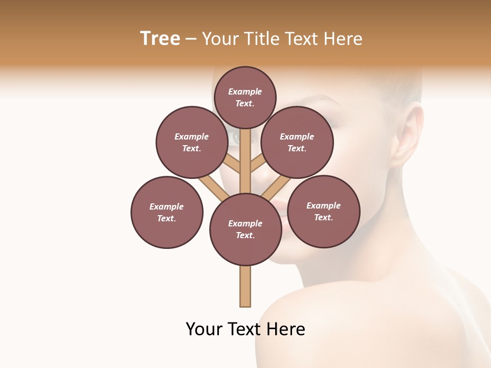 Front View Girl Skin PowerPoint Template