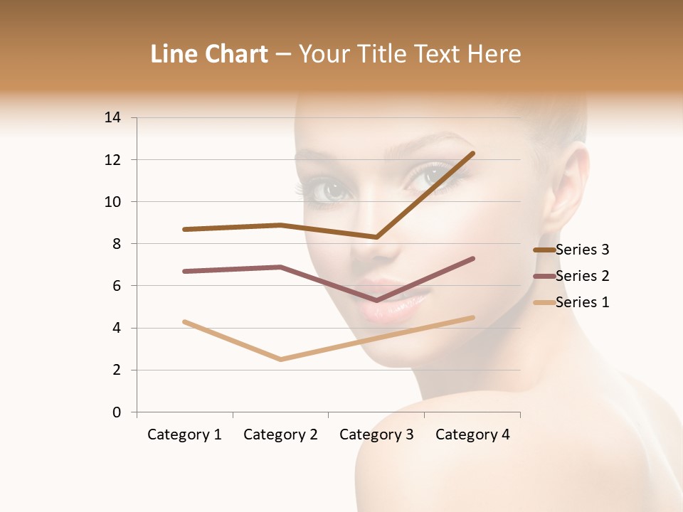 Front View Girl Skin PowerPoint Template