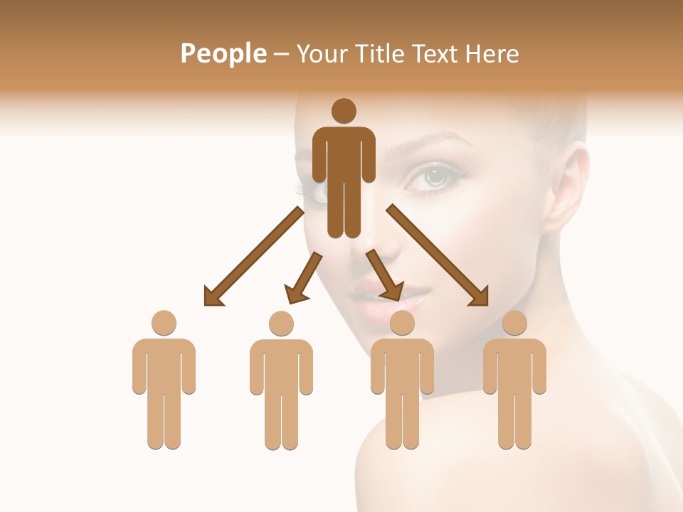 Front View Girl Skin PowerPoint Template