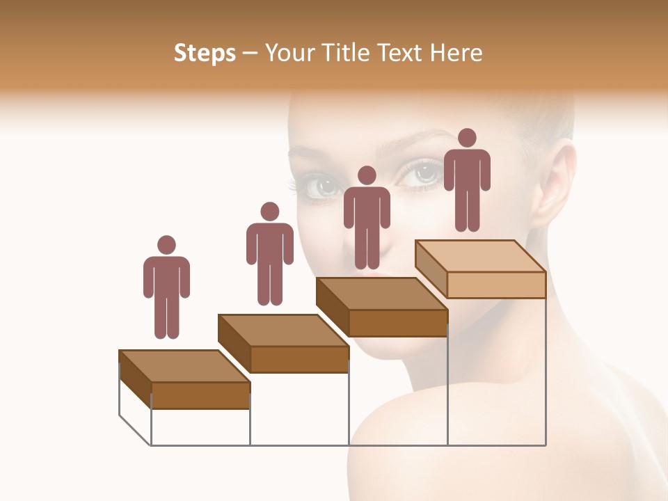 Front View Girl Skin PowerPoint Template