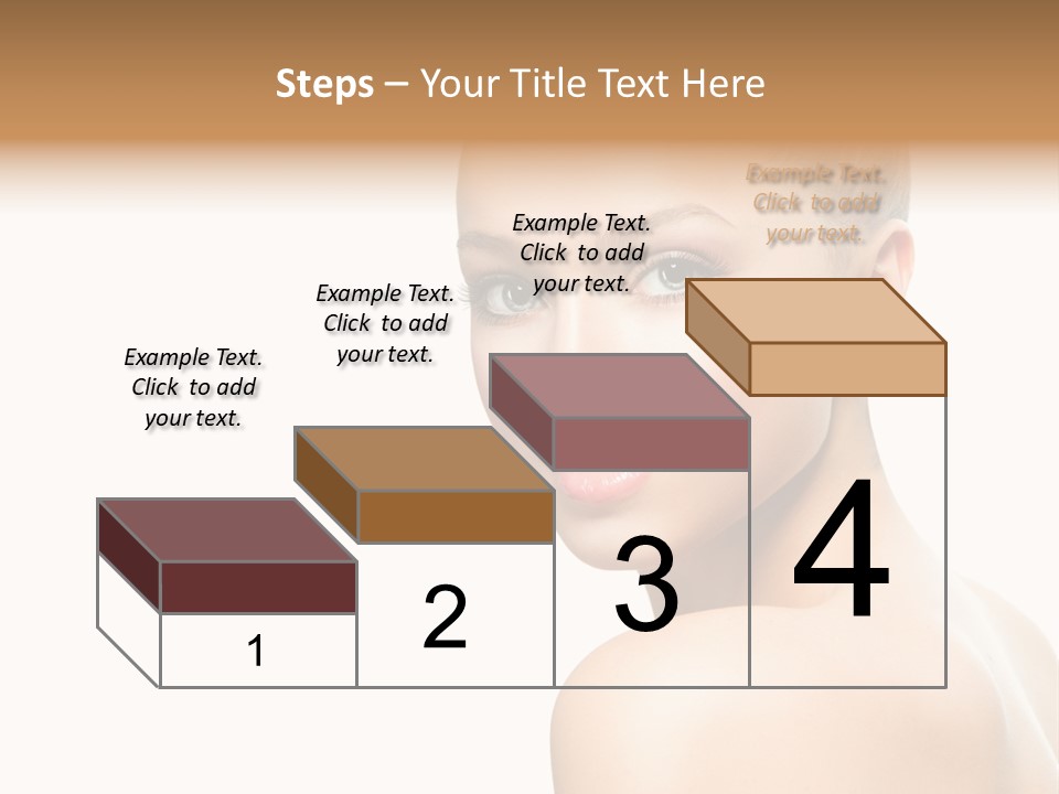 Front View Girl Skin PowerPoint Template