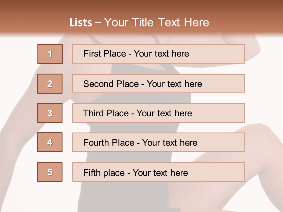 Over Stunning Women PowerPoint Template