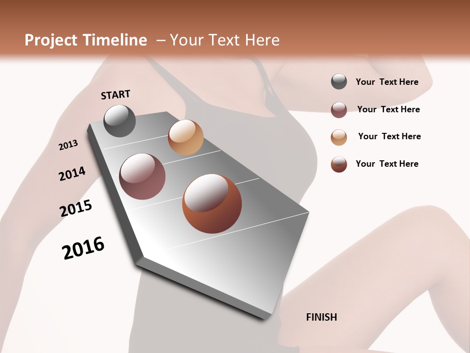 Over Stunning Women PowerPoint Template