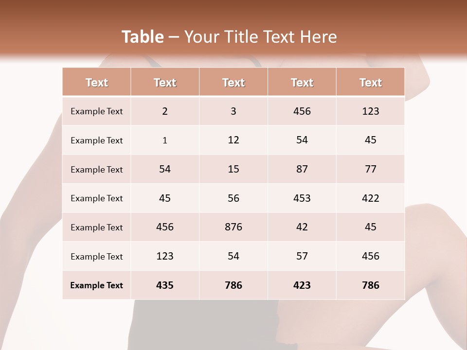 Over Stunning Women PowerPoint Template