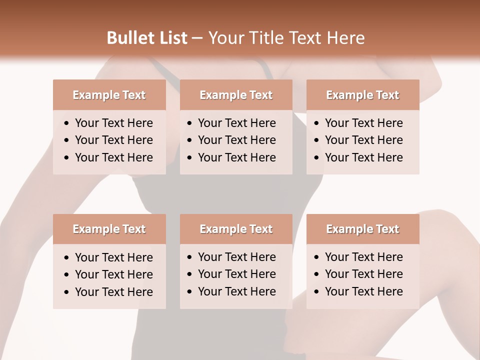 Over Stunning Women PowerPoint Template