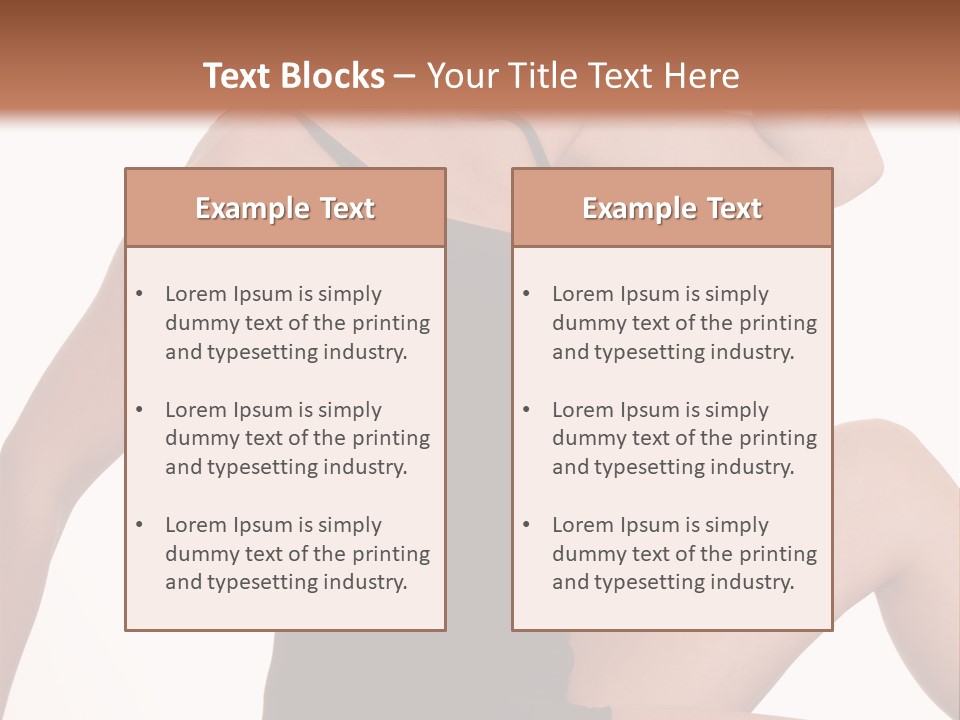 Over Stunning Women PowerPoint Template