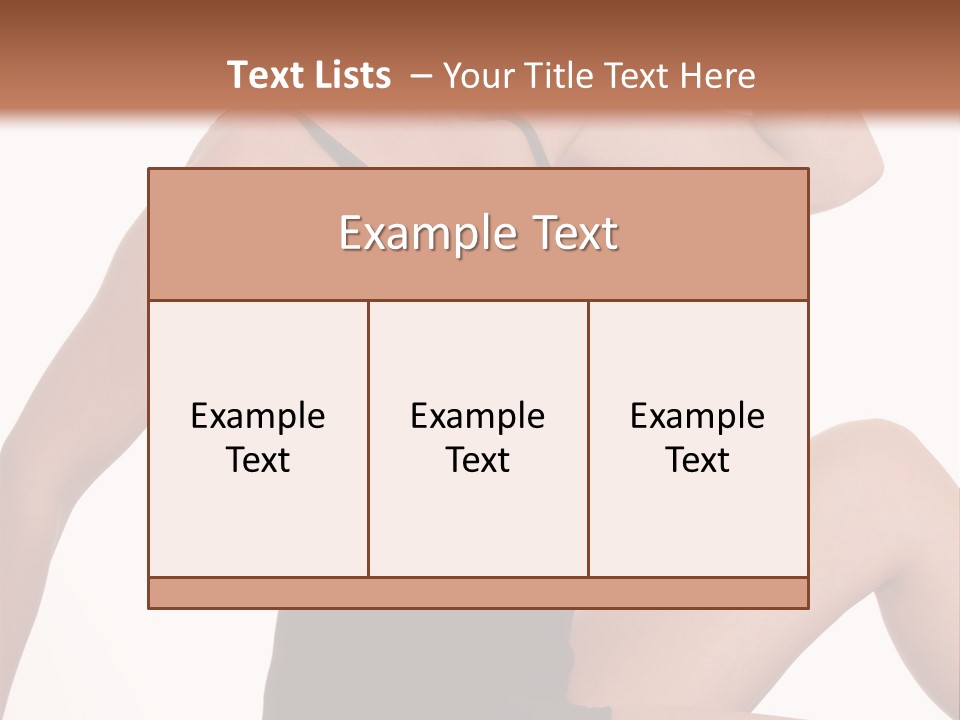 Over Stunning Women PowerPoint Template