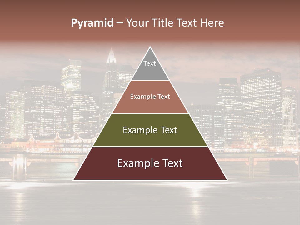 Geometric City Downtownmanhattan PowerPoint Template