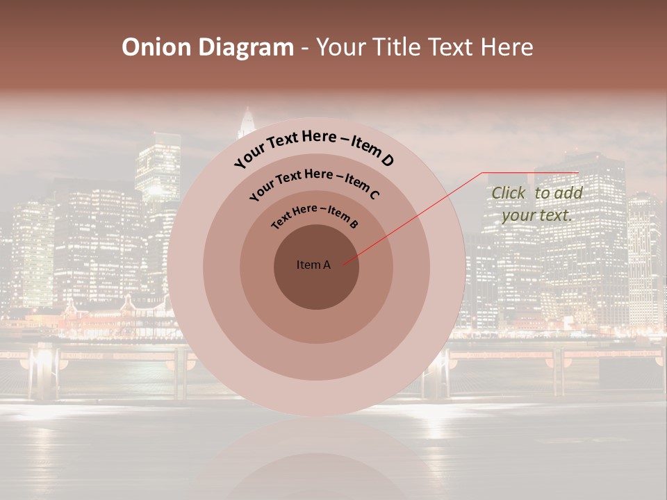 Geometric City Downtownmanhattan PowerPoint Template