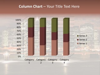 Geometric City Downtownmanhattan PowerPoint Template