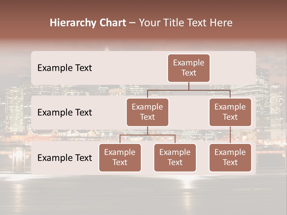 Geometric City Downtownmanhattan PowerPoint Template