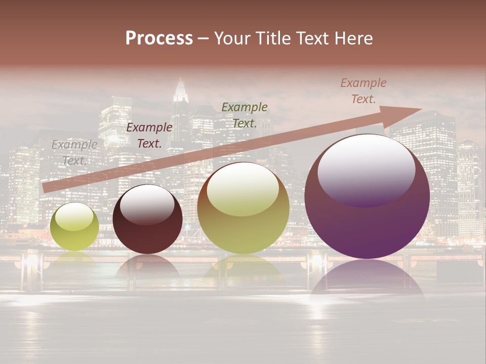 Geometric City Downtownmanhattan PowerPoint Template