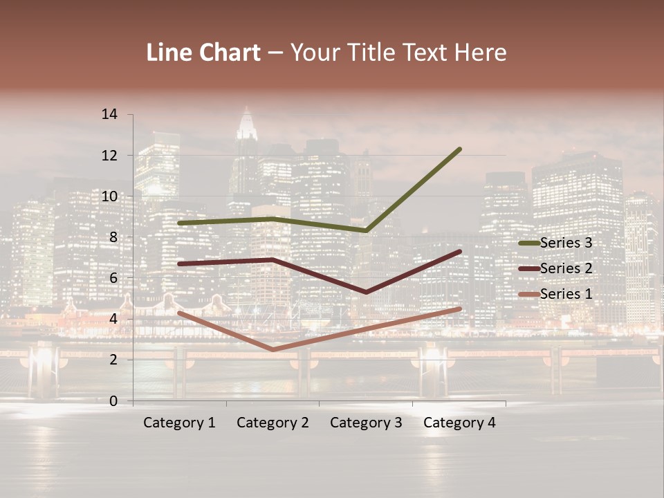 Geometric City Downtownmanhattan PowerPoint Template