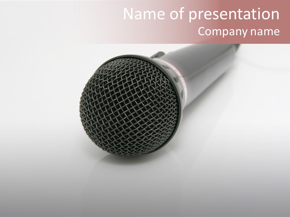 Wire Sound Reflection PowerPoint Template