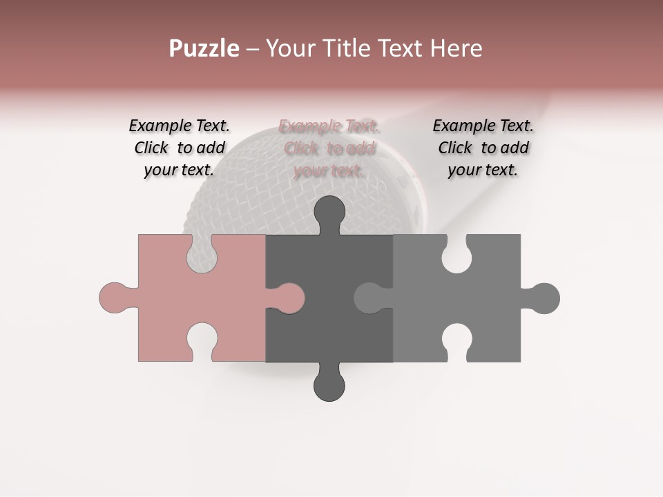 Wire Sound Reflection PowerPoint Template