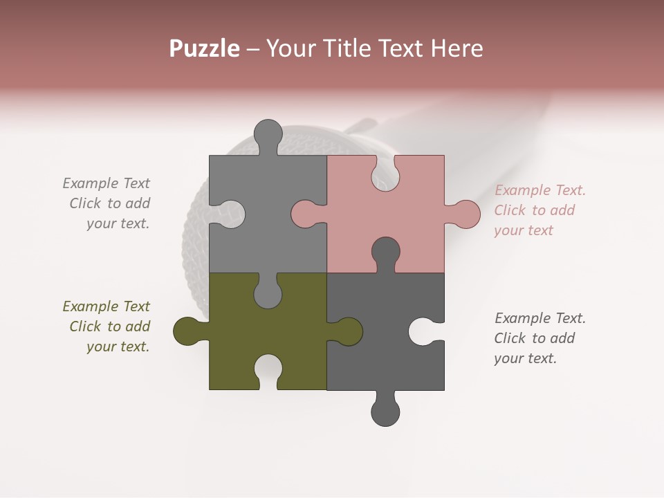 Wire Sound Reflection PowerPoint Template