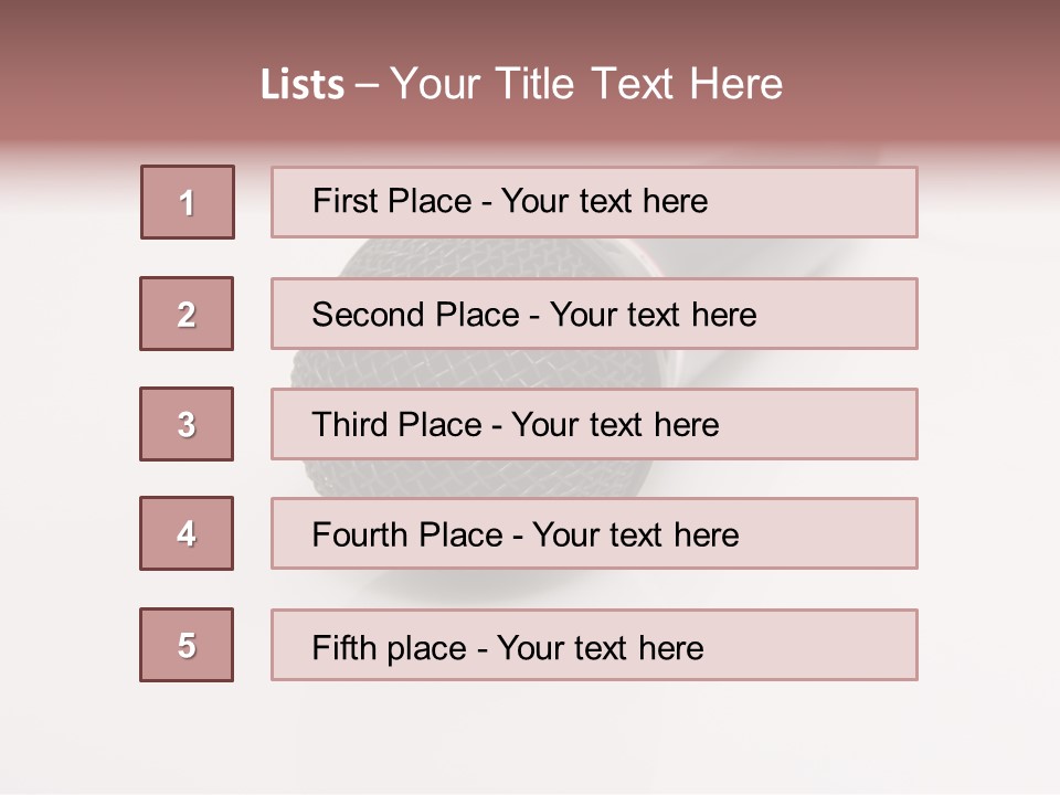 Wire Sound Reflection PowerPoint Template