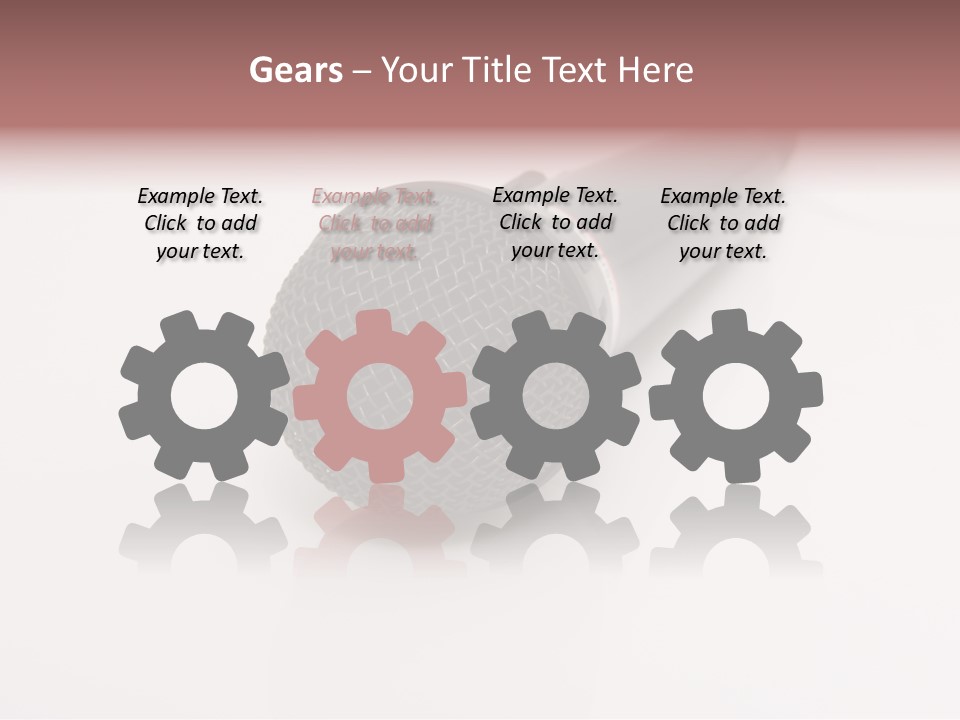 Wire Sound Reflection PowerPoint Template