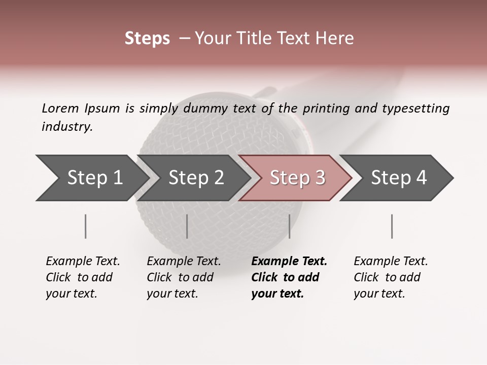 Wire Sound Reflection PowerPoint Template