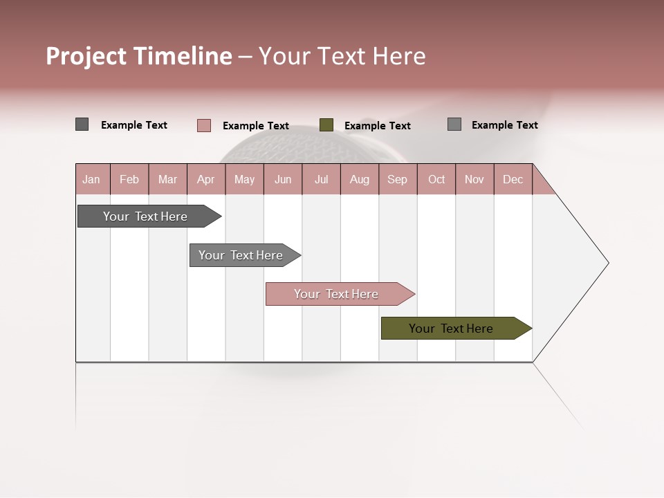 Wire Sound Reflection PowerPoint Template