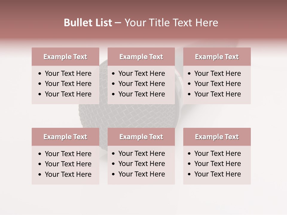 Wire Sound Reflection PowerPoint Template