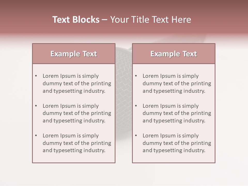 Wire Sound Reflection PowerPoint Template