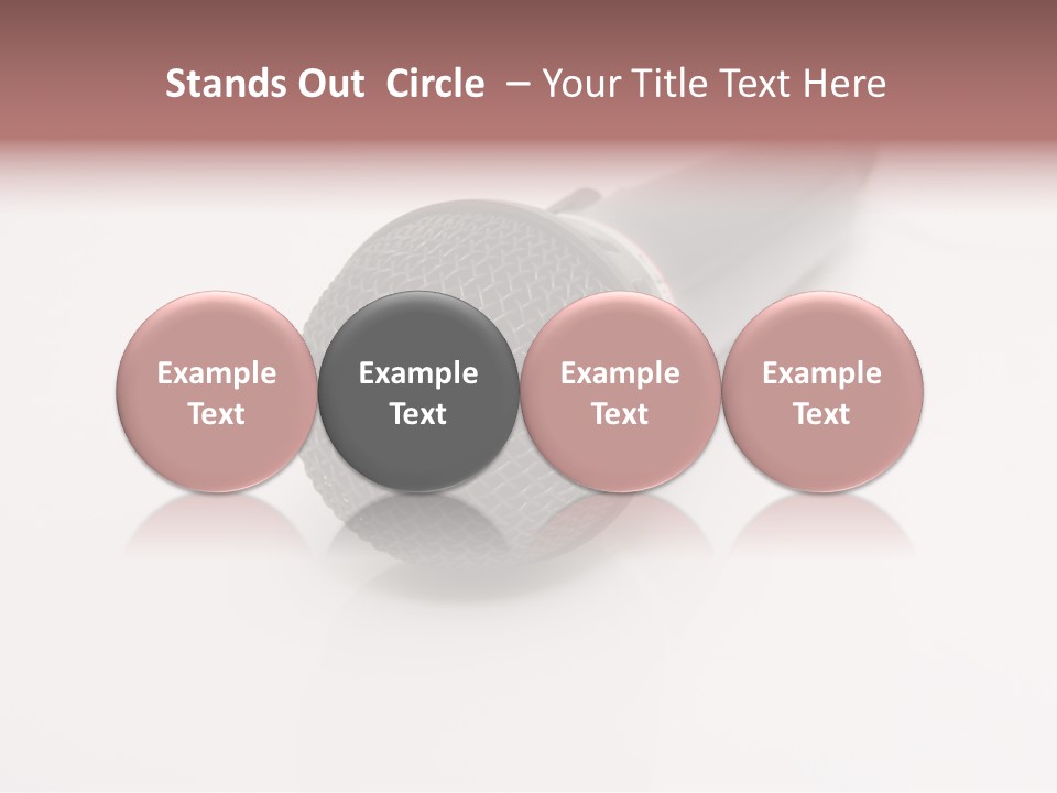 Wire Sound Reflection PowerPoint Template