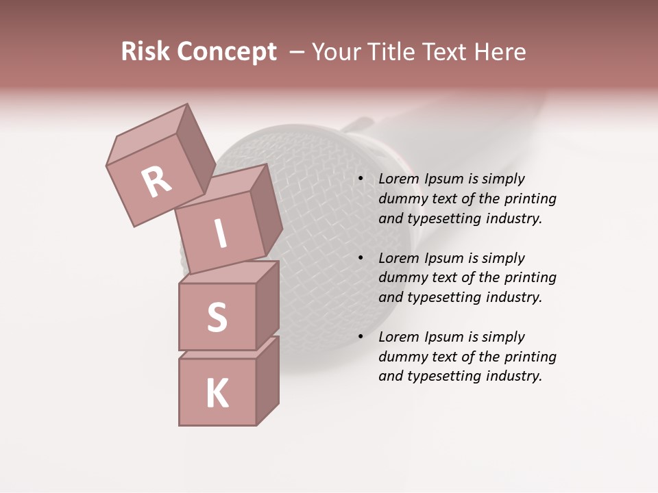 Wire Sound Reflection PowerPoint Template