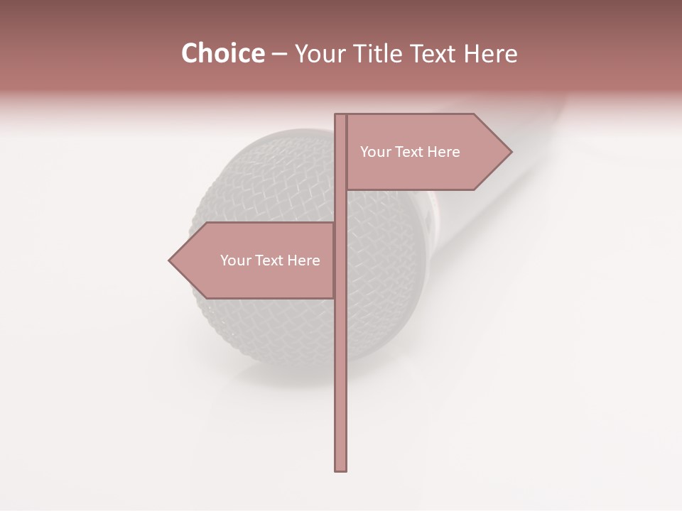 Wire Sound Reflection PowerPoint Template