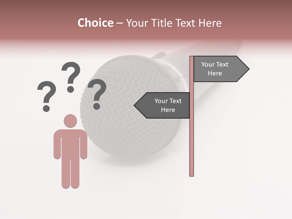 Wire Sound Reflection PowerPoint Template