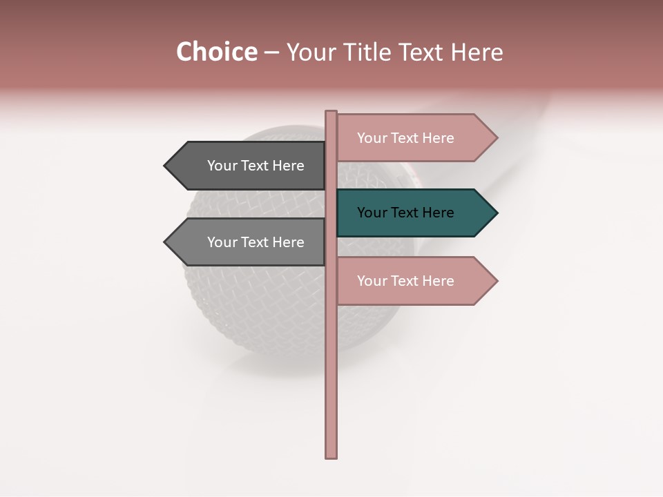Wire Sound Reflection PowerPoint Template