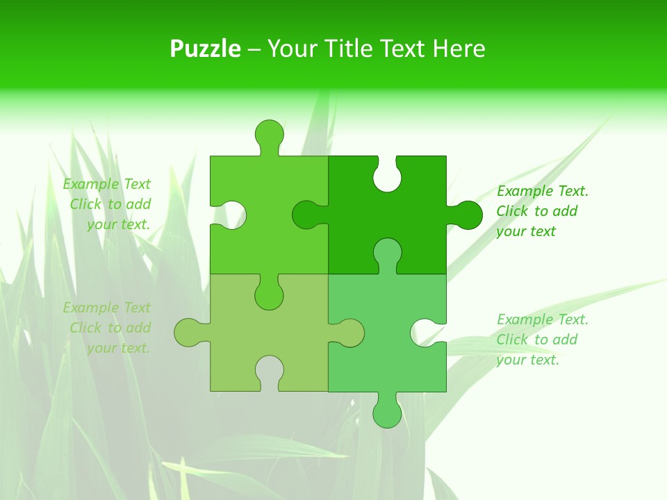 Prairie Golf Feuilles PowerPoint Template