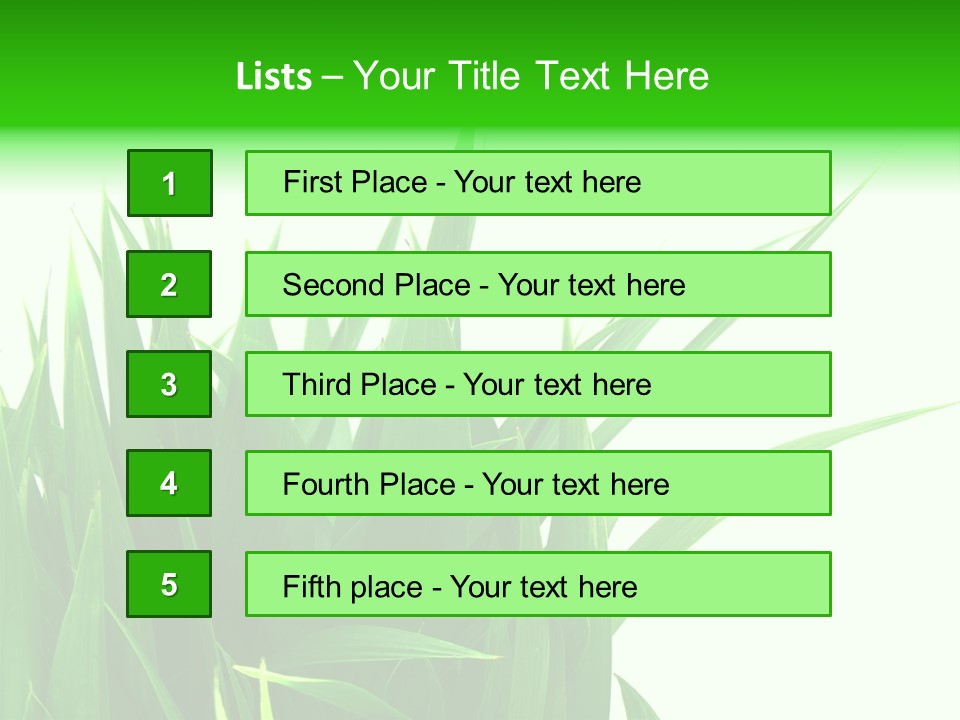 Prairie Golf Feuilles PowerPoint Template