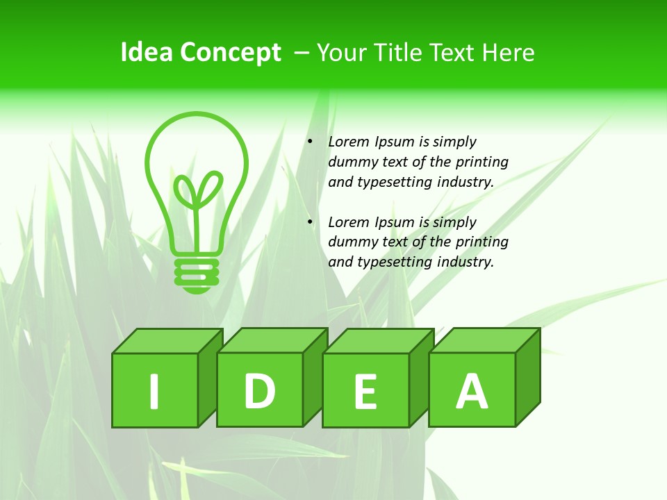 Prairie Golf Feuilles PowerPoint Template