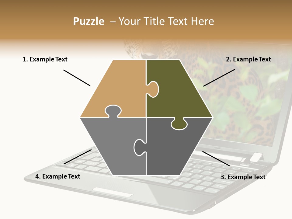 Cat Button Isolated PowerPoint Template