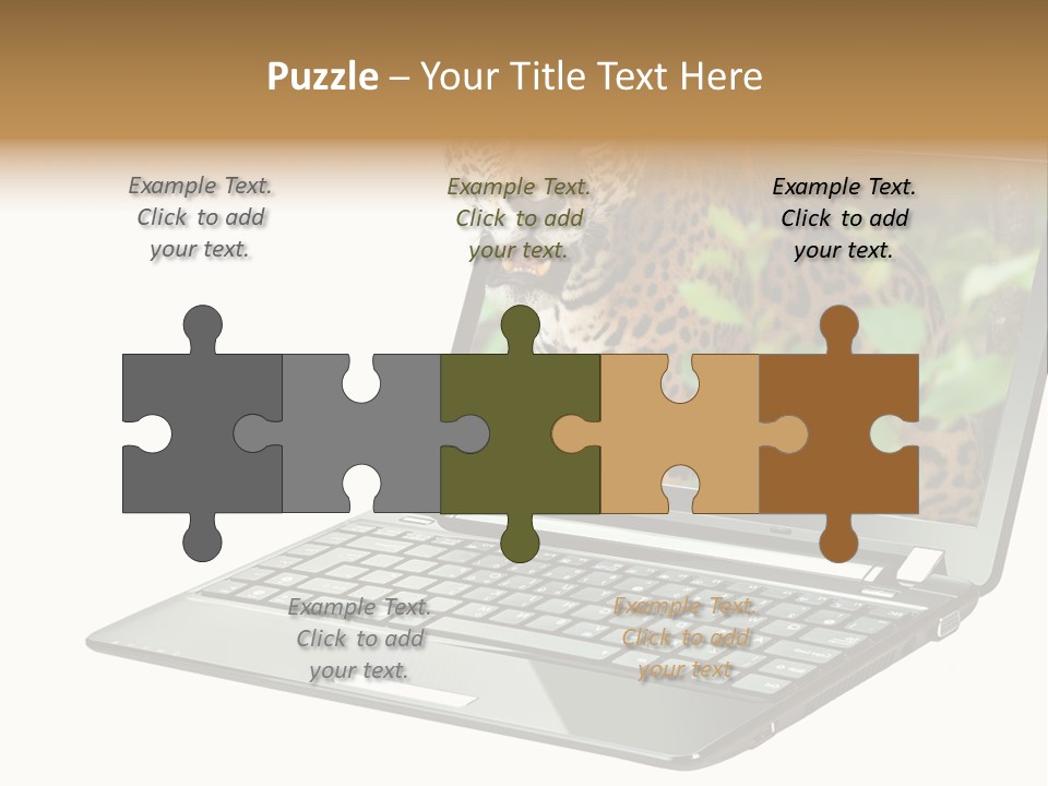 Cat Button Isolated PowerPoint Template