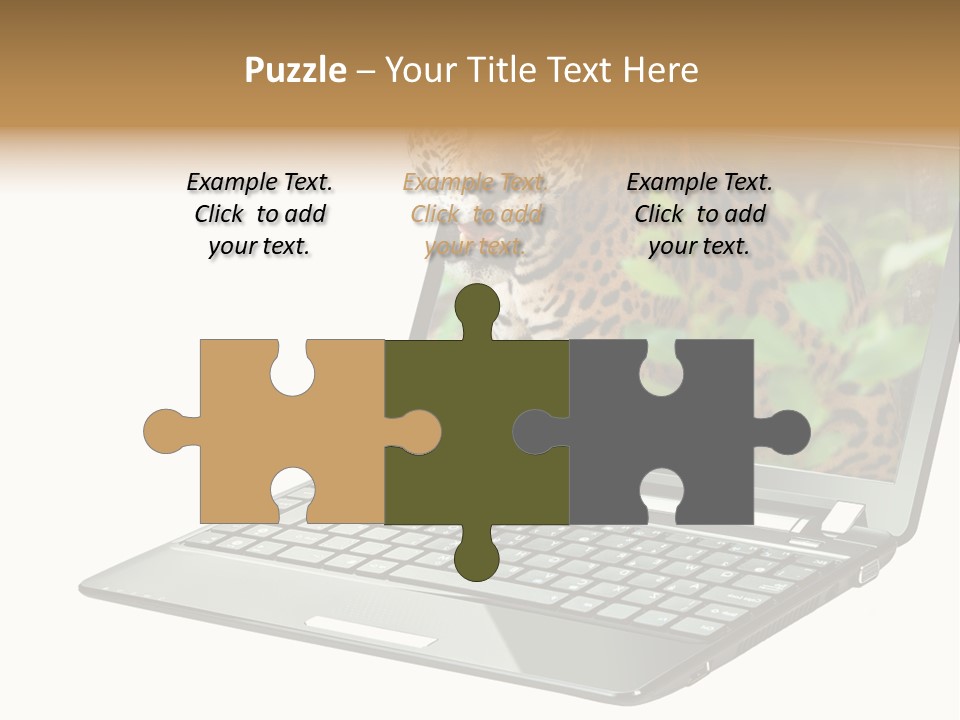 Cat Button Isolated PowerPoint Template