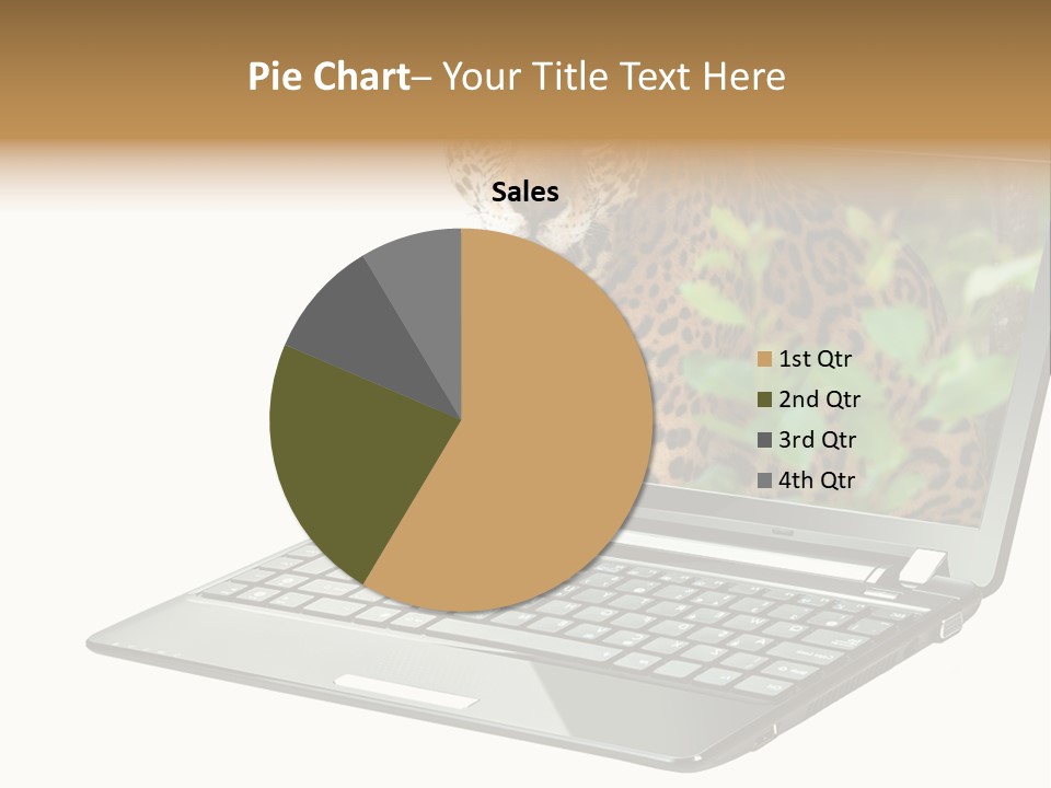 Cat Button Isolated PowerPoint Template