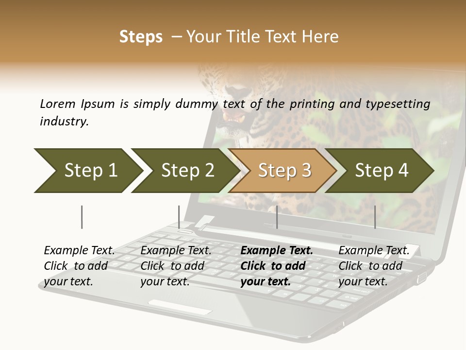 Cat Button Isolated PowerPoint Template