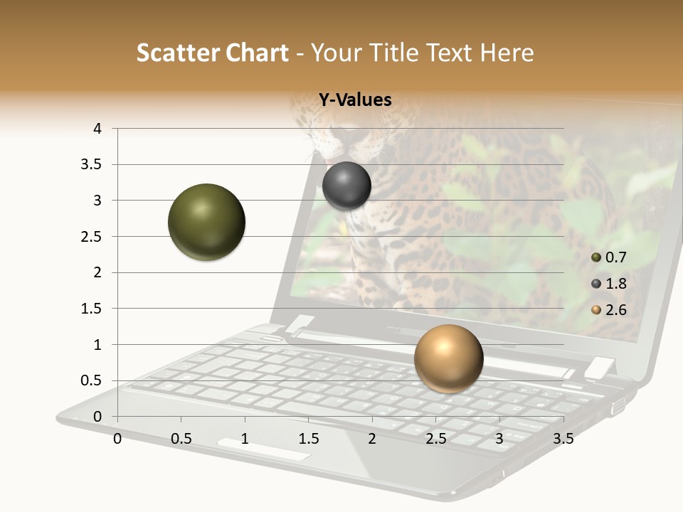 Cat Button Isolated PowerPoint Template