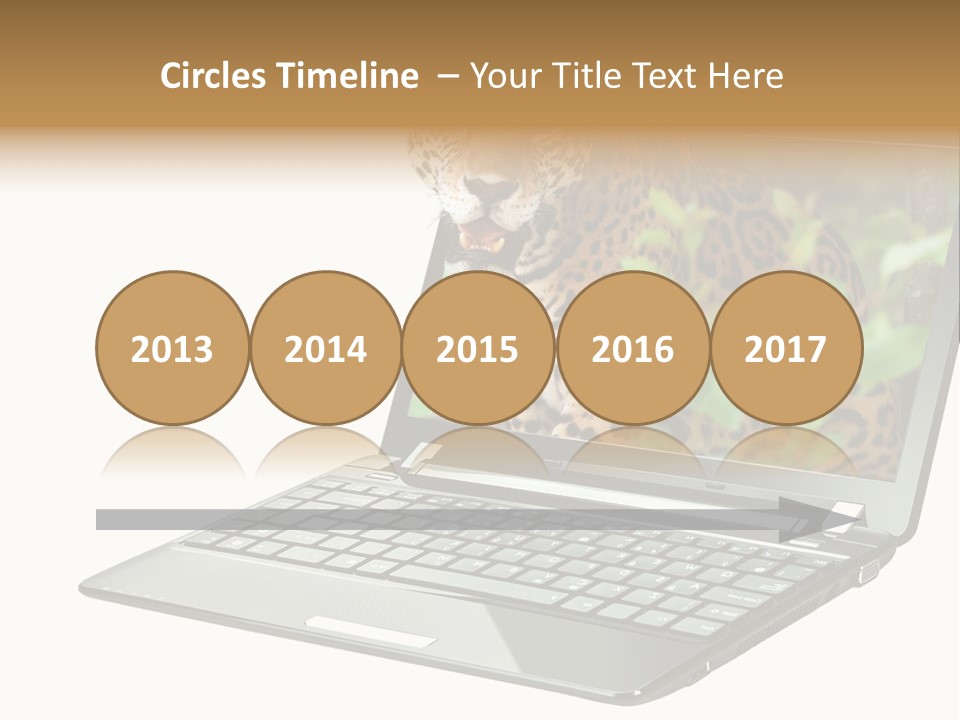 Cat Button Isolated PowerPoint Template