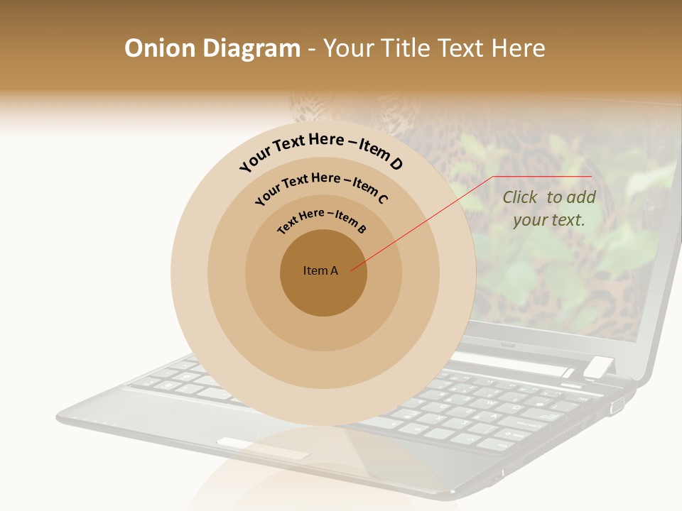 Cat Button Isolated PowerPoint Template