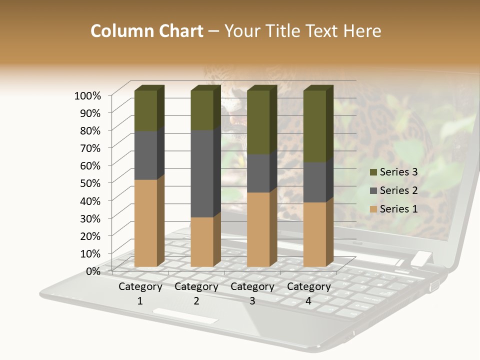 Cat Button Isolated PowerPoint Template