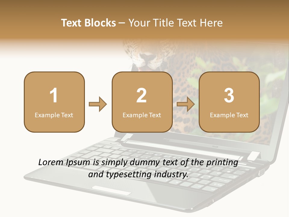 Cat Button Isolated PowerPoint Template